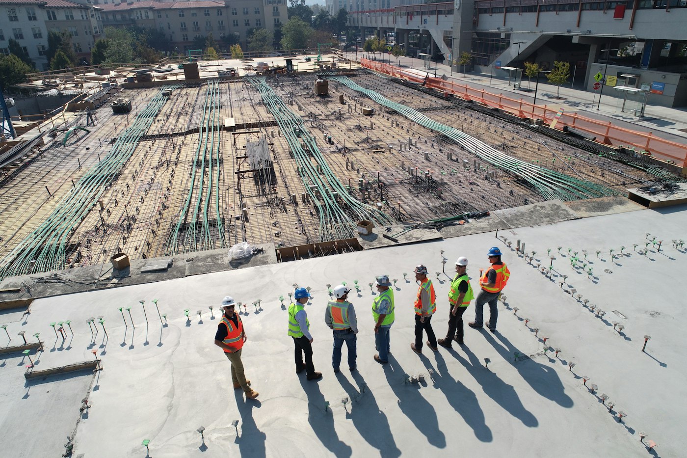 Équipe sur chantier